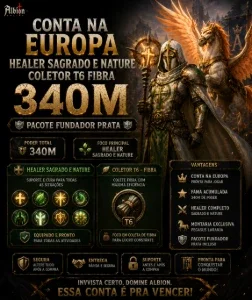 Conta Europa Healer 340M Fama Fundador Prata