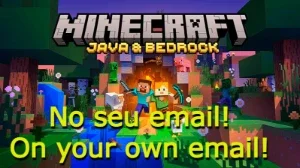 Minecraft no seu email java/bedrock edition for pc
