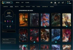 Conta Lol Gold 2, 75 Champs, LVL 89, SKIN VITORIOSA