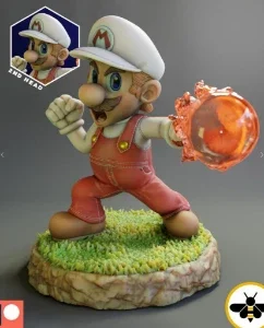 Fire Mario 3D STL