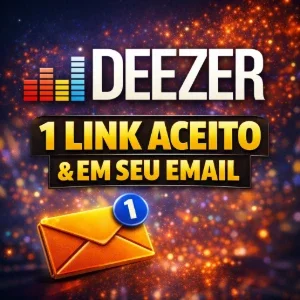 1 link deezer convite aceito em seu email