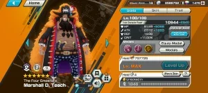 Conta de One Piece Bounty Rush com Barba Negra V2 100