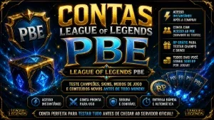 Contas League of Legends PBE FULL ACESSO 