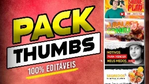 Pack Profissional Para Thumbnails + Bônus Exclusivo