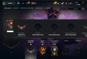 Bronze 3 com 50 Champs e 18 Skins