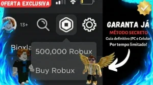 Robux Fácil (PC e Celular) 2026 - Entrega automática