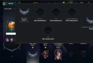 Prata 1 com 30 Champs e 9 Skins