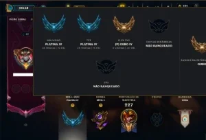 Platina 4 com TODOS os Champs e 101 Skins +6 Prestigios