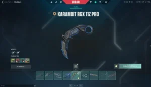Karambit Rgx 11z Pro. Conta com várias skins elo Bronze 1