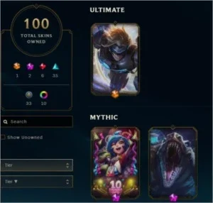 Conta Lol TODOS Campeões - 100 Skins