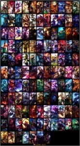 Conta Ouro 4 com 117 skins e todos os campeões.