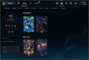 Conta LOL Level 200+    18K~EA    1400RP