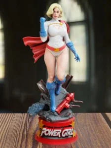 Power Girl stl 3d print - super girl