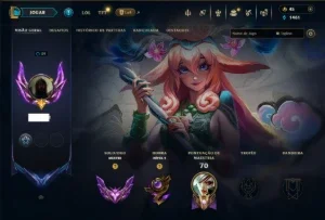 Mestre com 70 Champs e 8 Skins ( 390 PDL )