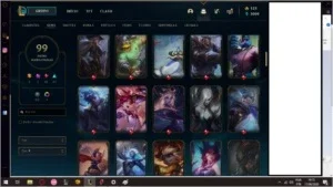 CONTA DE LOL 99 SKINS