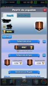 Conta Clash Royale - 4k troféus - 566 gemas - 122k De ouro