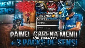 Painel Garena Menu (100% HS 🍎🍎) + 4 Brindes 🎁