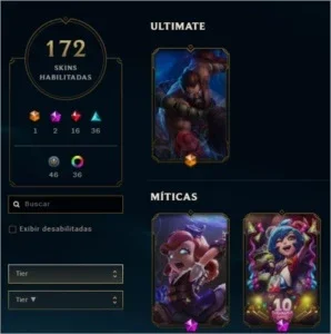 CONTA LOL - VÁRIAS SKINS