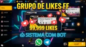 ⚡ Likes Free Fire | Grupo Com Bot 🤖 | Entrega Rápida | A Pa