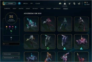 CONTA LOL DIAMANTE// QUASE TODOS CAMPEÕES// 160 SKINS// S5