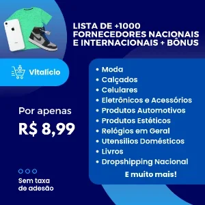 +1000 Fornecedores Nacionais E Int. De Dropshipping + Bônus