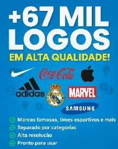 🎁 Pack Com +67 Mil Logos Em Alta Qualidade!