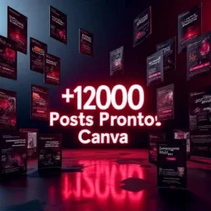 Pack Com +12.000 Posts Editáveis No Canva