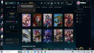 Conta no LEAGUE OF LEGENDS com 300 skins