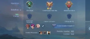 Conta smurf mobile legends