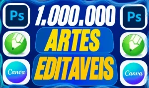 (Apenas Hoje 88% Off!) +1.000.000 Arquivos Editaveis