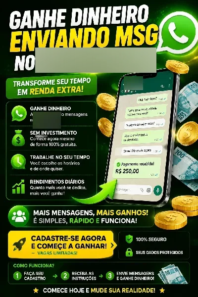 Método : Ganhe Dinheiro Pelo Whatsapp!