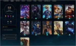 Vendo conta prata II, Honra 3, 58 skins: