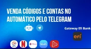 Bot para venda de codigos e contas automatico pelo telegram