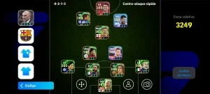 Conta Efootball cheia de épicos