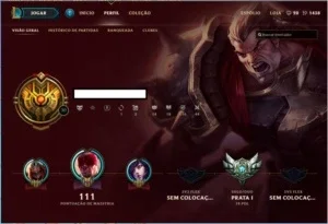 Conta de league of legends