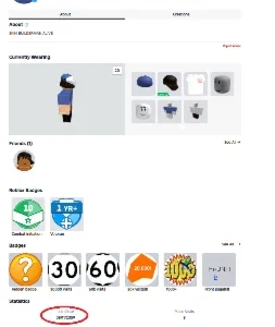 CONTAS RARAS E ANTIGAS DO ROBLOX