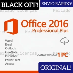 Office 2016 Professional Plus Vitalício - C/ Nota Fiscal