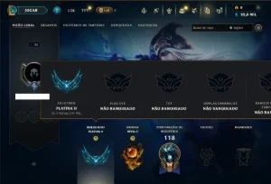 Platina 2 com 35 Champs e 5 Skins