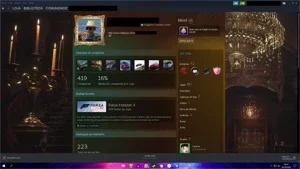 CONTA STEAM LEVEL 45 COM 80 JOGOS E VÁRIAS INSIGNIAS