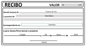 Gerador de Recibo Simples para Excel (XLS)