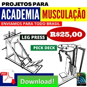 + DE 96 PROJETOS EQUIPAMENTOS PARA ACADEMIA + FRETE GRÁTIS
