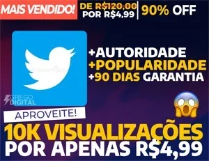 [Promoção] 10K Visualizações Twitter por apenas R$4,99