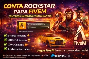 [2026] Conta Rockstar para FiveM (Entrega imediata)
