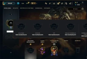 Unranked com 45 Champs e 3 Skins