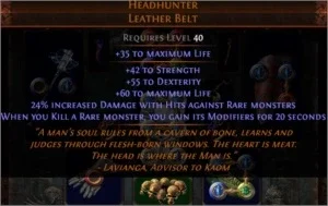 Path of Exile Delirium League: Headhunter