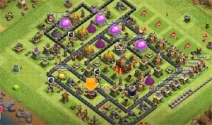 Conta do clash of clans cv 10