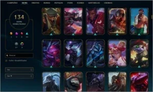 Conta de LOL - 134 Skins & Platina ll