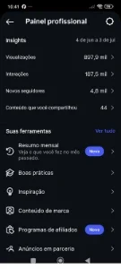 Página Instagram 377k – Nicho Chaves/Nostalgia – Engajamento