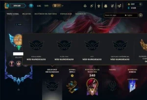 Unranked com 150 Champs e 216 Skins ( MID / ADC / JG )