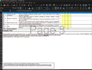 Planilha de Checklist para Alojamento – Controle de Itens